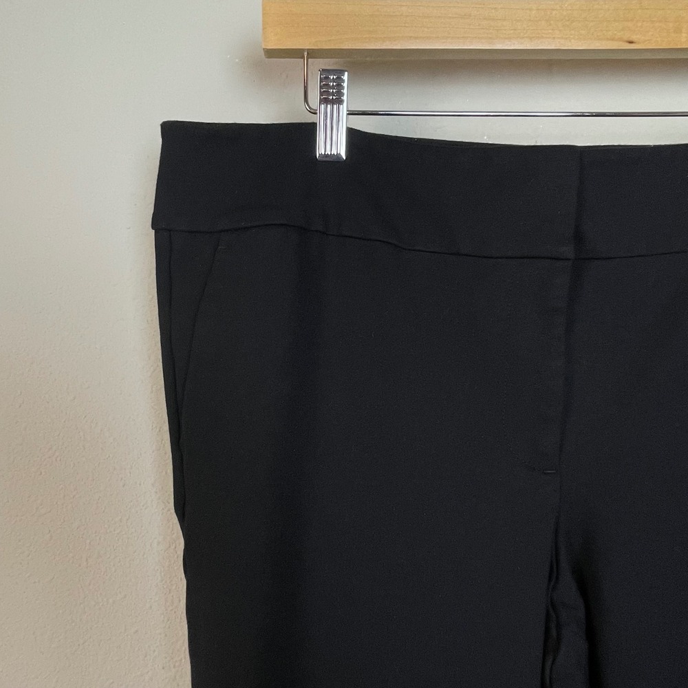 Ann Taylor Factory Women's 14 Black Wide Leg Dress Pants Career Work Classic - Picture 2 of 6
